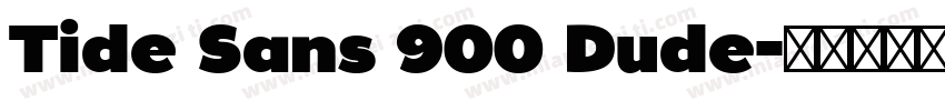 Tide Sans 900 Dude字体转换